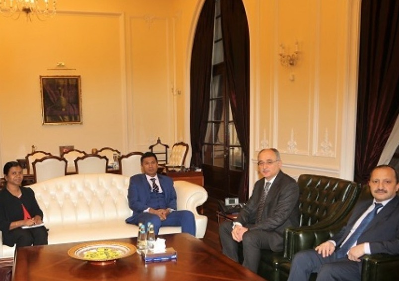 Ambassador calls on Prof. Dr. Ibrahim Uslan, Rector of Gazi University