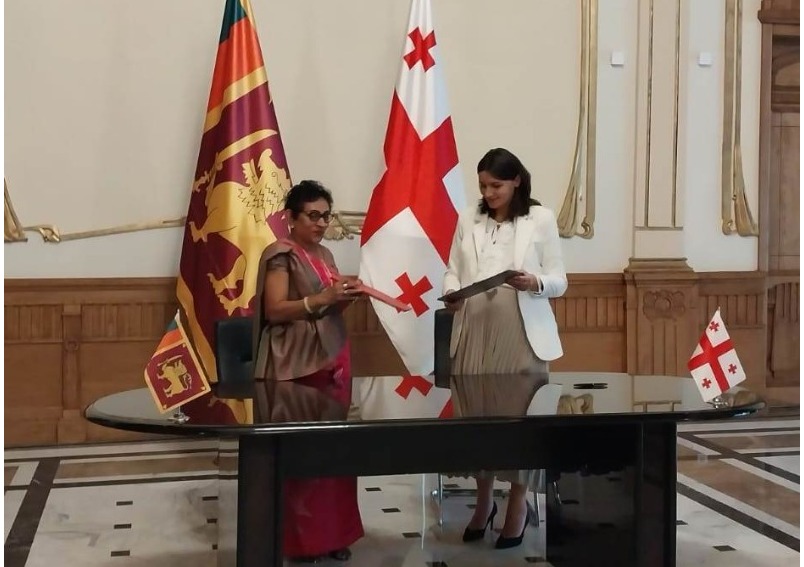 Sri Lanka and Georgia signed a Memorandum of Understanding between Bandaranayake International Diplomatic Training Institute and Georgian Diplomatic Institute in Tbilisi at the Ministry of Foreign Affairs of Georgia.