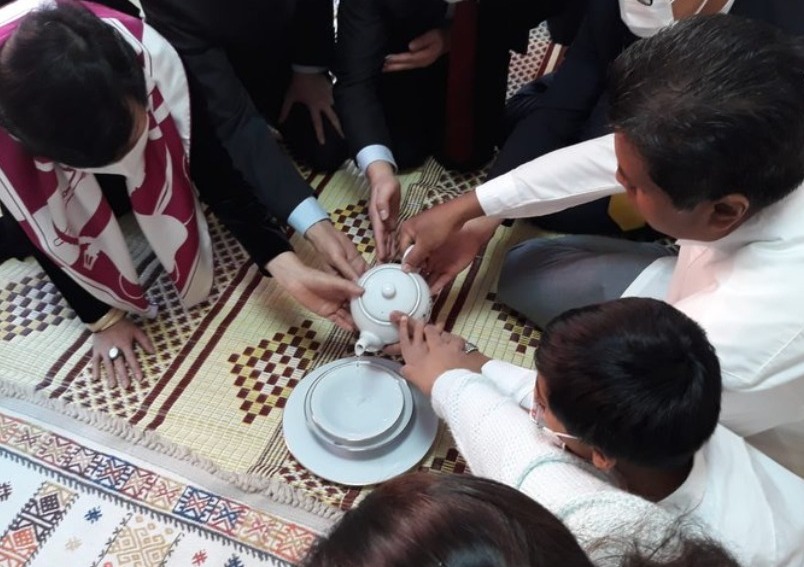 Alms giving and pirith chanting ceremony at the Chancery in Ankara