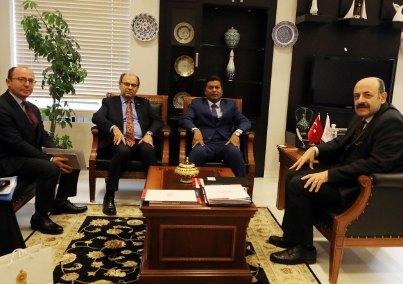 Ambassador calls on Prof. Dr. M. A. Yekta Saraç, President of Council of Higher Education