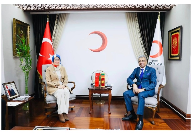 Ambassador of Sri Lanka to Türkiye Niluka Kadurugamuwa met with Prof. Dr. Fatma Meriç Yılmaz, President of the Turkish Red Crescent (Türk Kızılay)