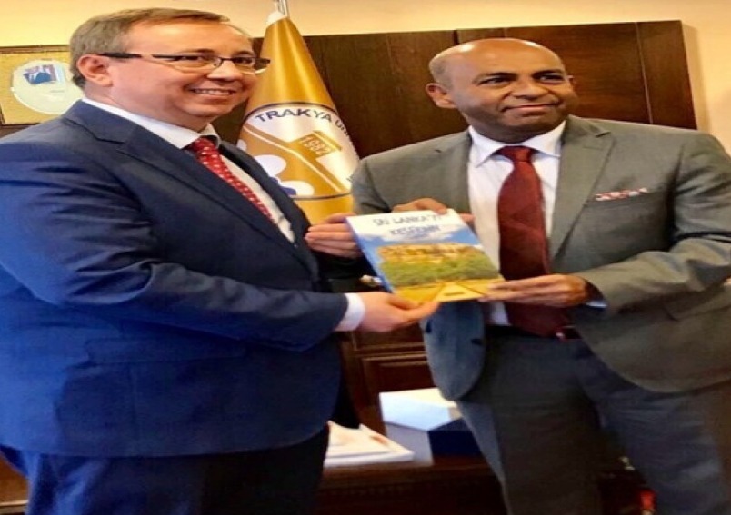Ambassador met Prof. Tabakoglu, Rector of Trakya University