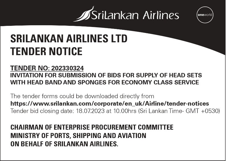 Sri Lankan Airlines - Tender Notice