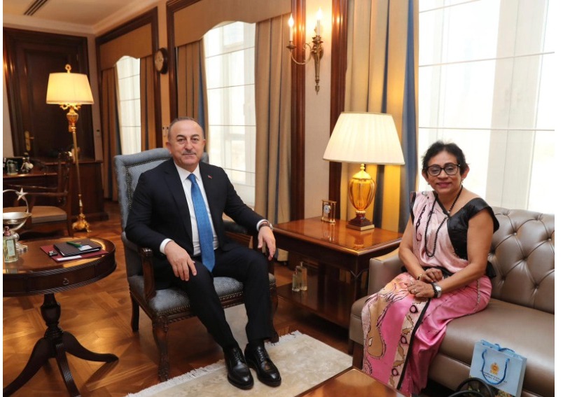 Ambassador of Sri Lanka to Türkiye calls on the Minister of Foreign Affairs of Türkiye