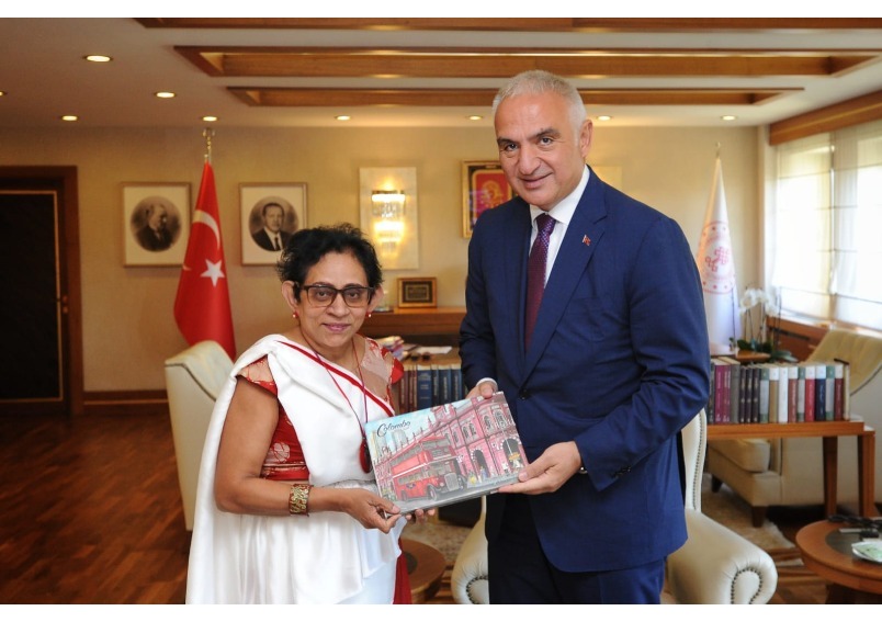 Ambassador of Sri Lanka to Türkiye meets the Minister of Culture and Tourism of Türkiye