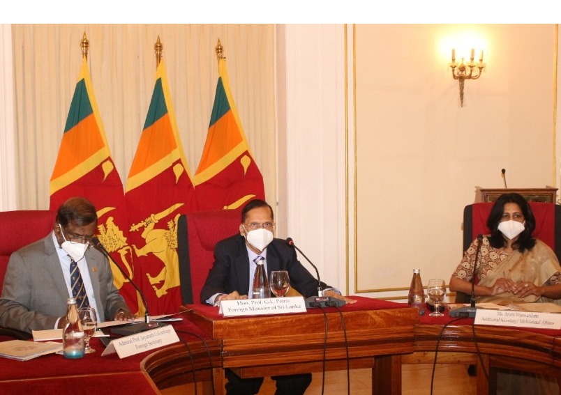 Foreign Minister Prof. G.L. Peiris Briefs Diplomatic Community on Current Initiatives