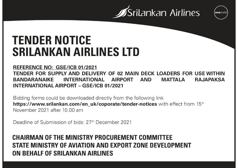 74 - Procurement Notice- MS Sri Lankan Airlines Ltd