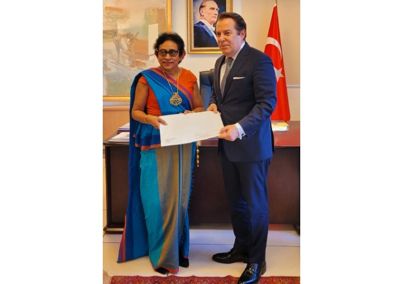 Presentation of Open Copy of Letter of Credence – Ambassador (designate) of Sri Lanka to Türkiye